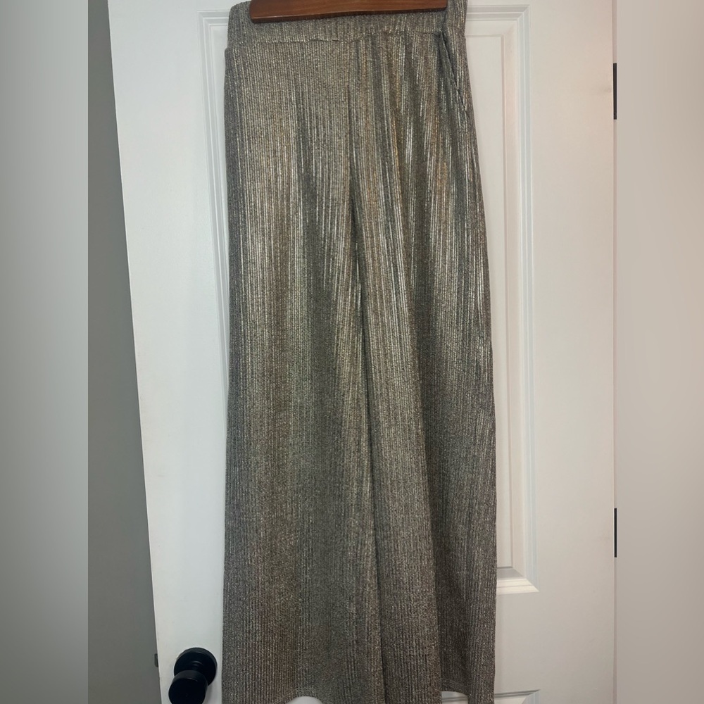 NWOT INC Sparkle Wide Leg Party Pant - Picture 7 of 7